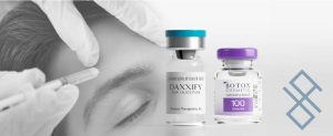 Photo of vials of DAXXIFY and BOTOX side by side.